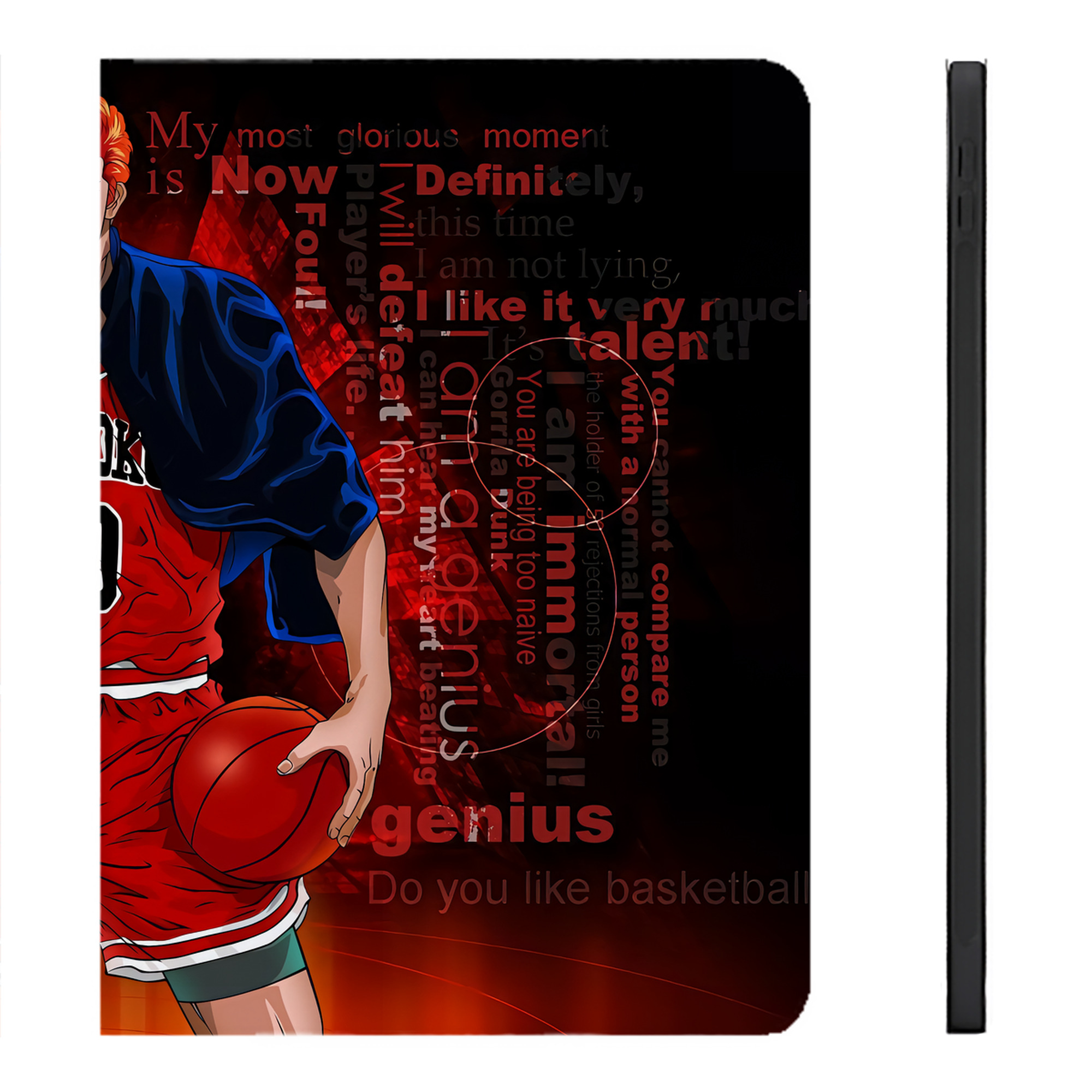 （画像用） SLAM DUNK／スラムダンク IPadケース ペンホルダー付き ブックスタイルデザイン